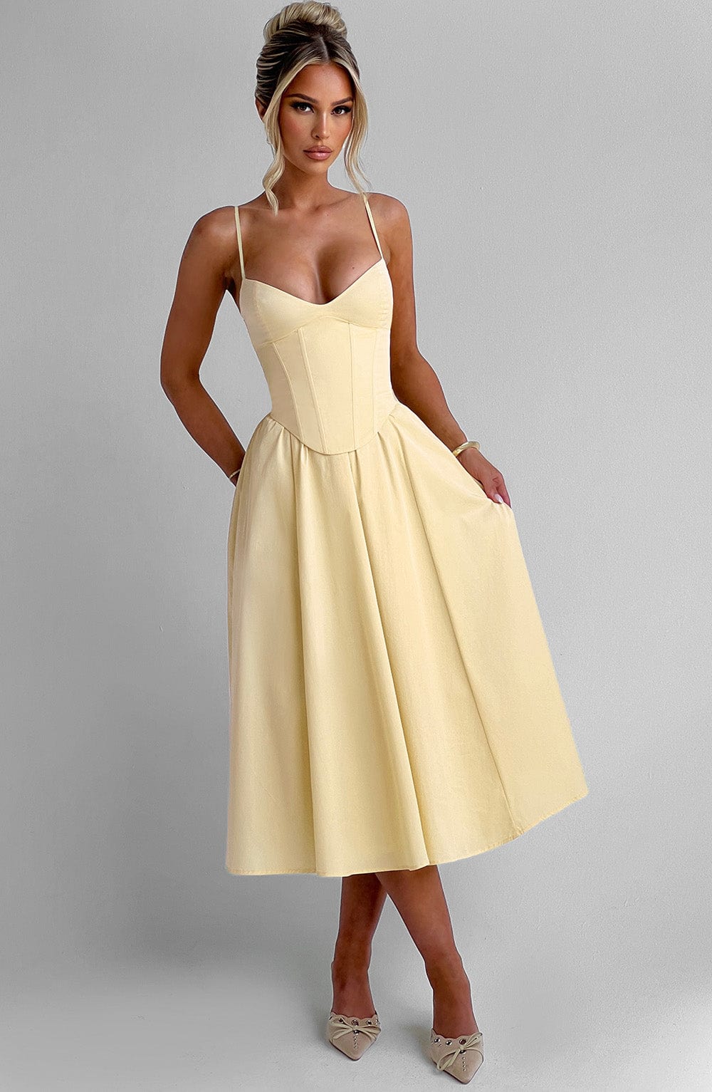 Mini Dress Mariella - Lemon