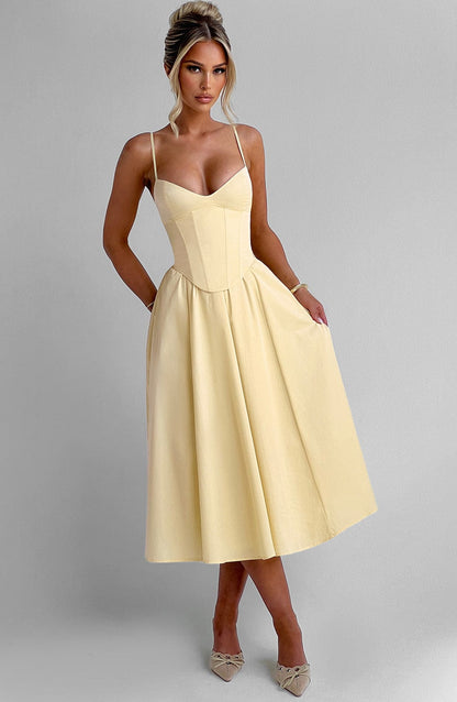 Mini Dress Mariella - Lemon