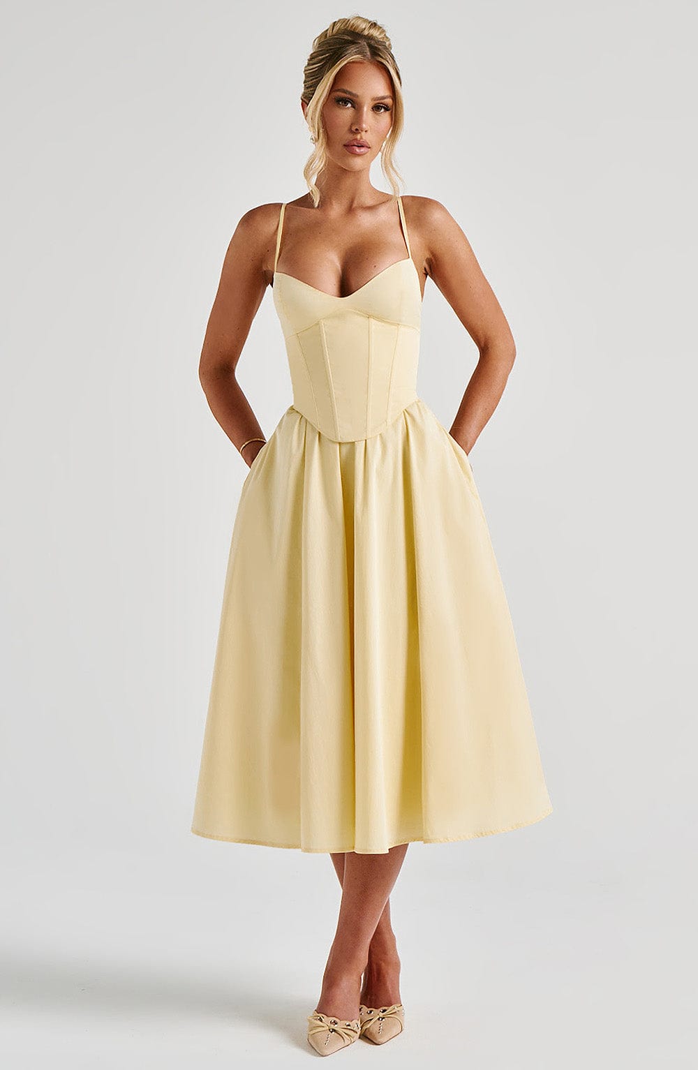 Mini Dress Mariella - Lemon