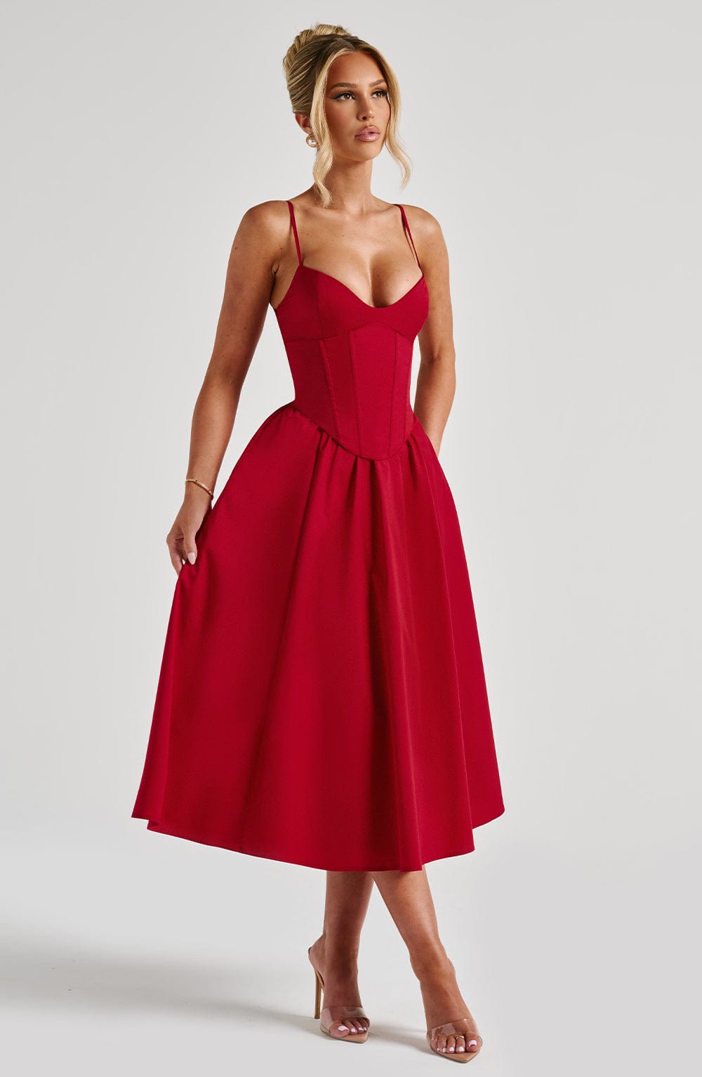 Midi Dress Mariella - Red