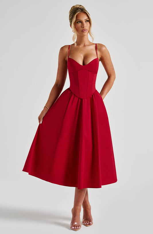 Midi Dress Mariella - Red