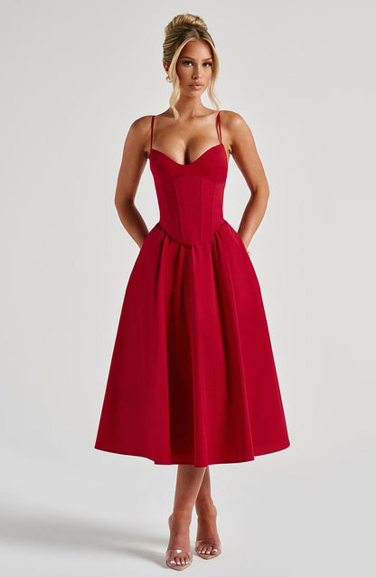 Midi Dress Mariella - Red