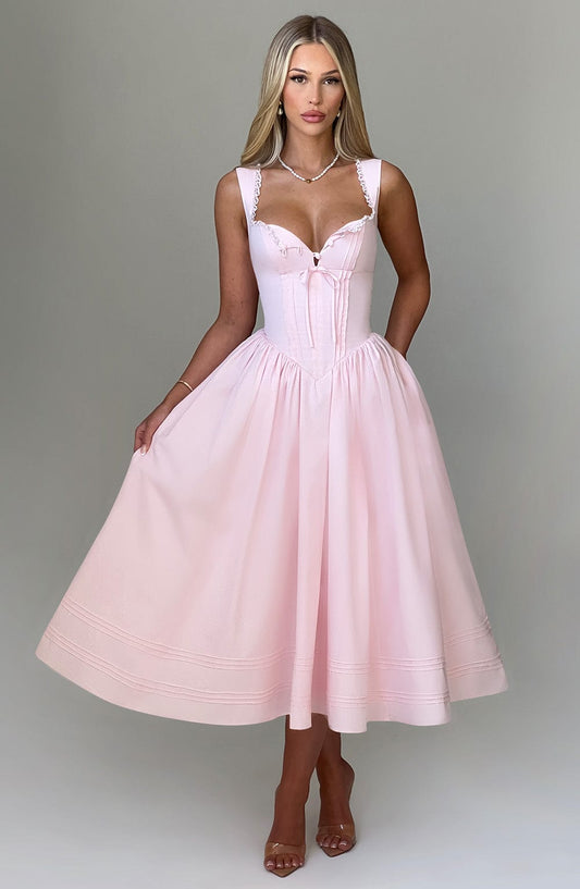 Marlena Midi Dress - Pink