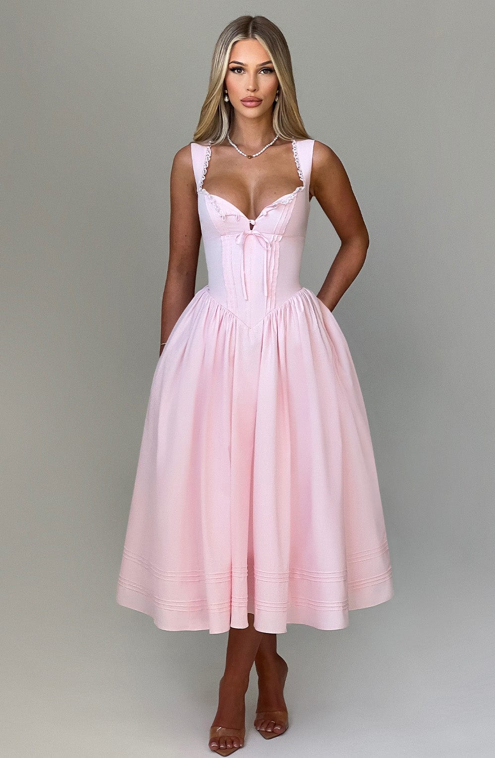 Marlena Midi Dress - Pink