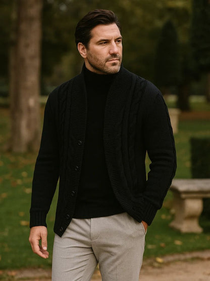 Men's Elegant Knitted Cardigan