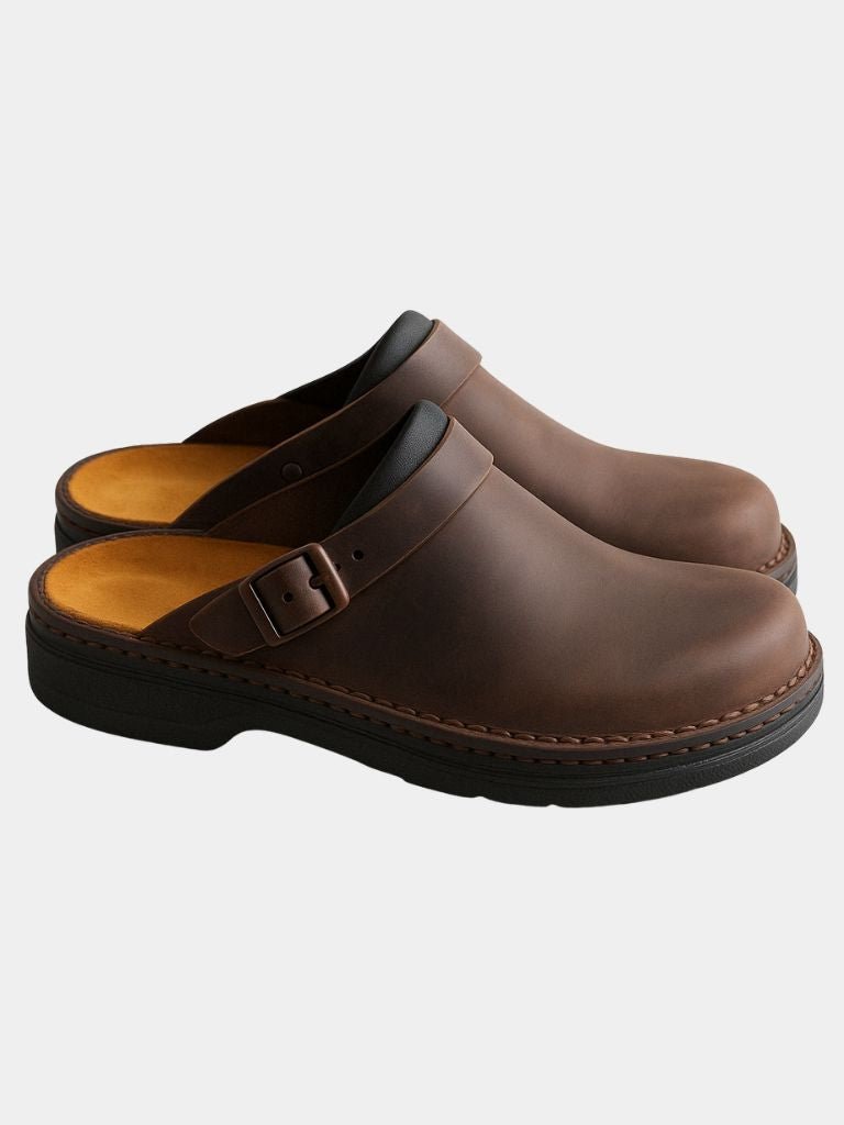 Men's Leather Slippers