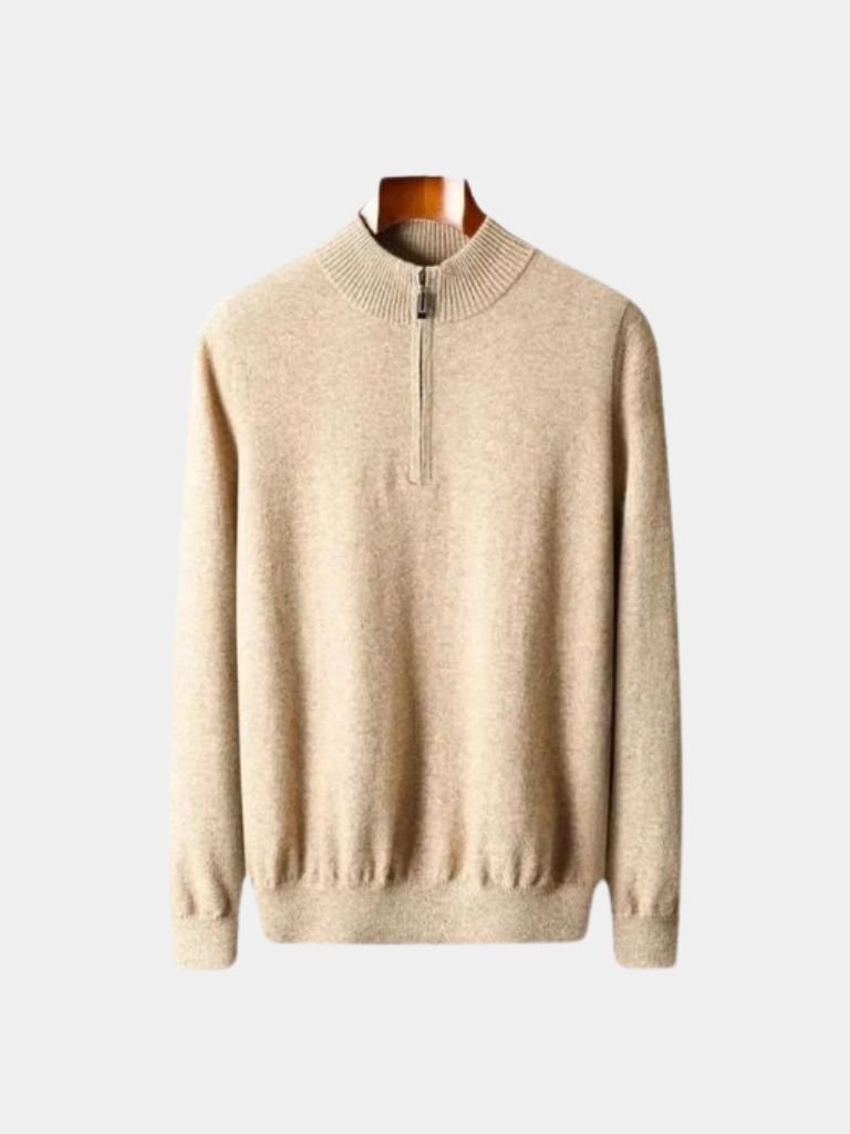 Merino Sweater with Half-Zip