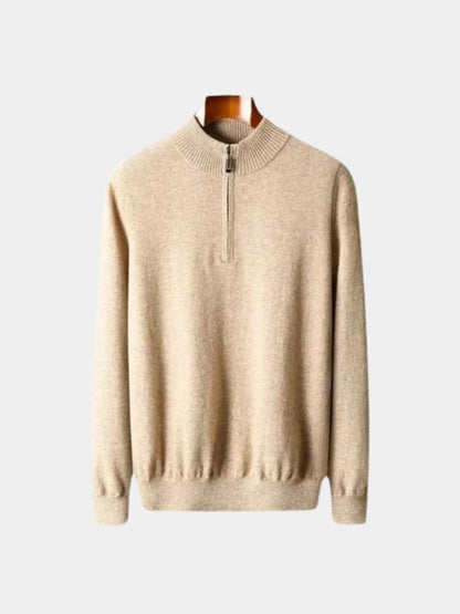 Merino Sweater with Half-Zip