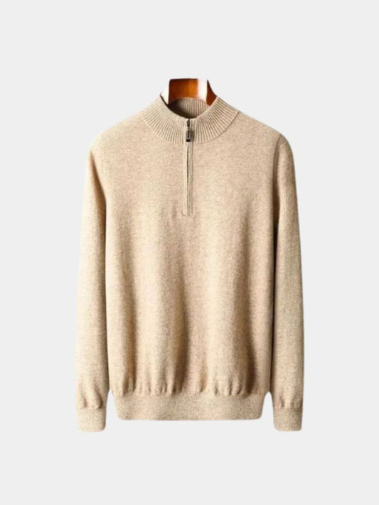 Merino Sweater with Half-Zip