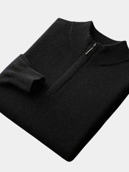 Merino Sweater with Half-Zip