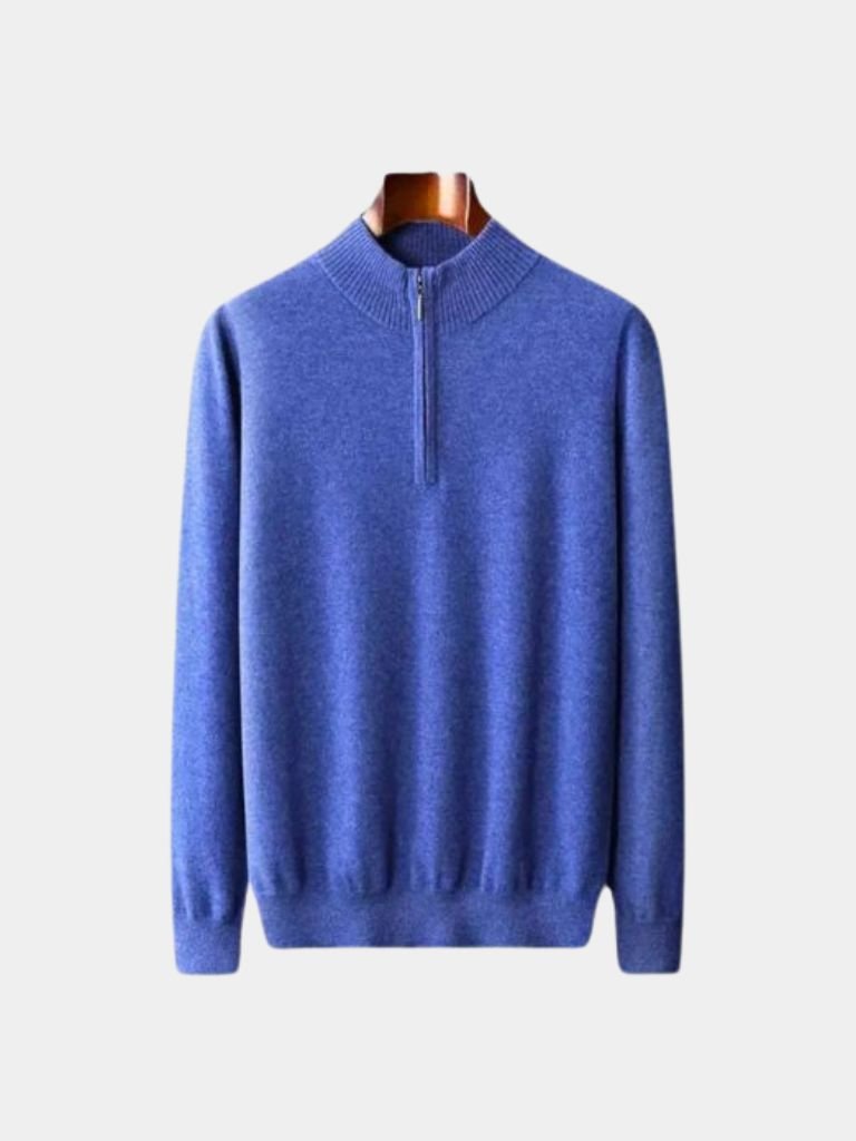 Merino Sweater with Half-Zip