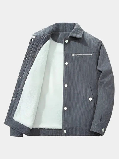Minimalist Corduroy Sherpa Jacket