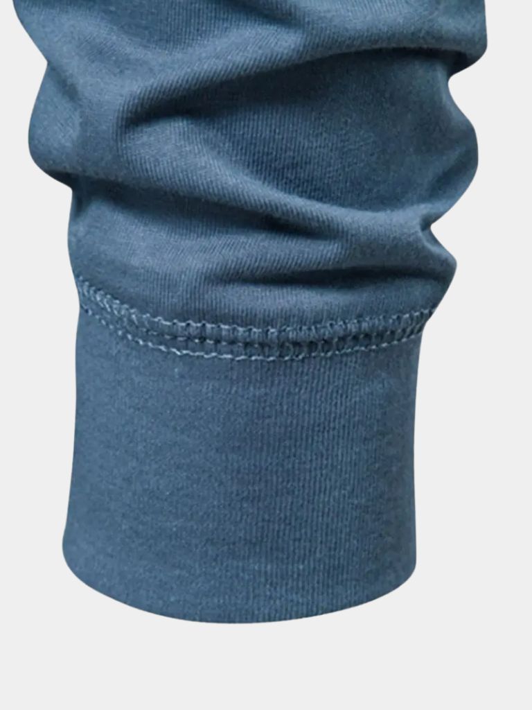 Minimalist Long Sleeve Henley T-Shirt