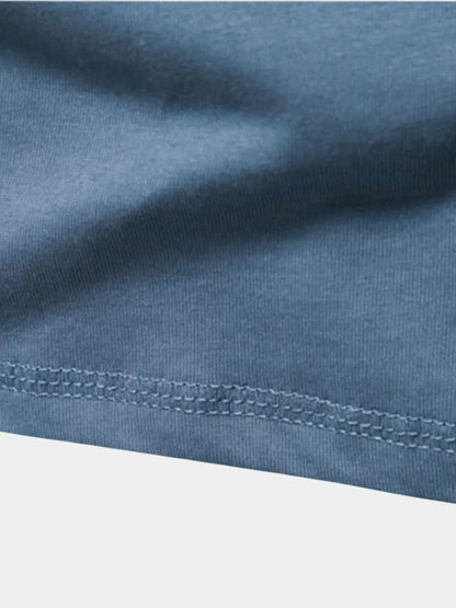 Minimalist Long Sleeve Henley T-Shirt