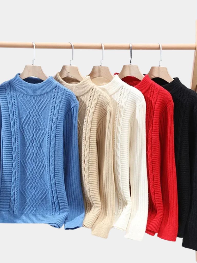 Textured Minimalist Sweater