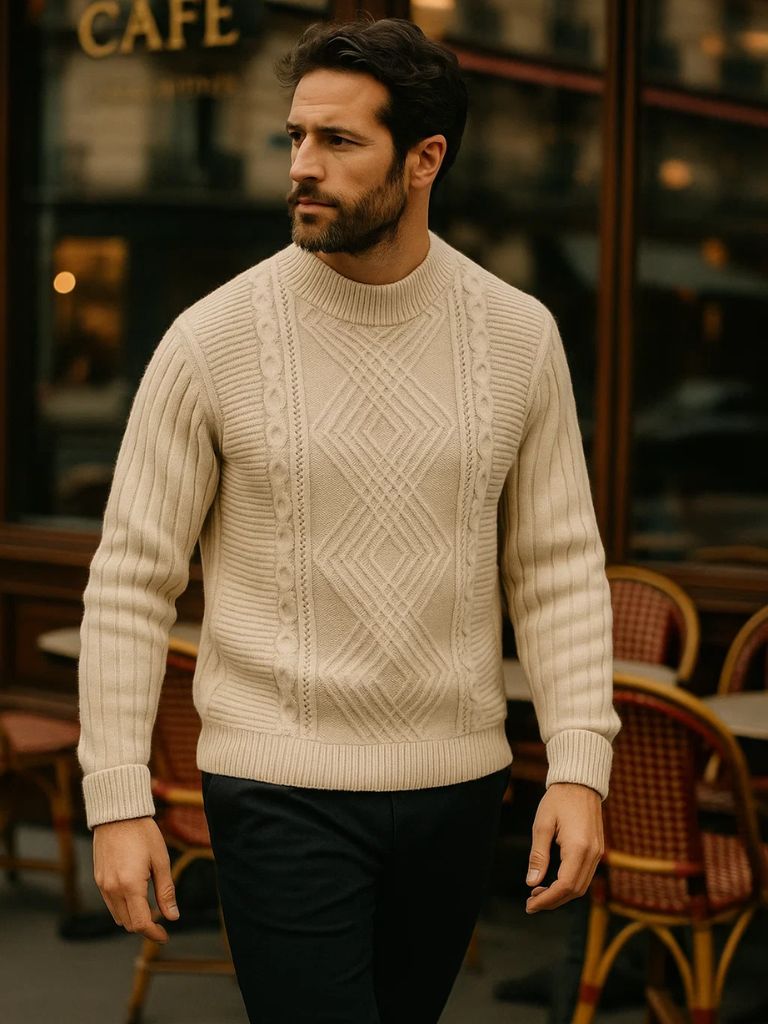 Textured Minimalist Sweater