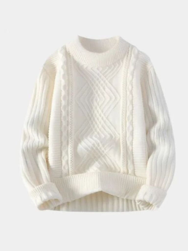 Textured Minimalist Sweater