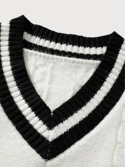 Minimalist Sweater with V-Neck