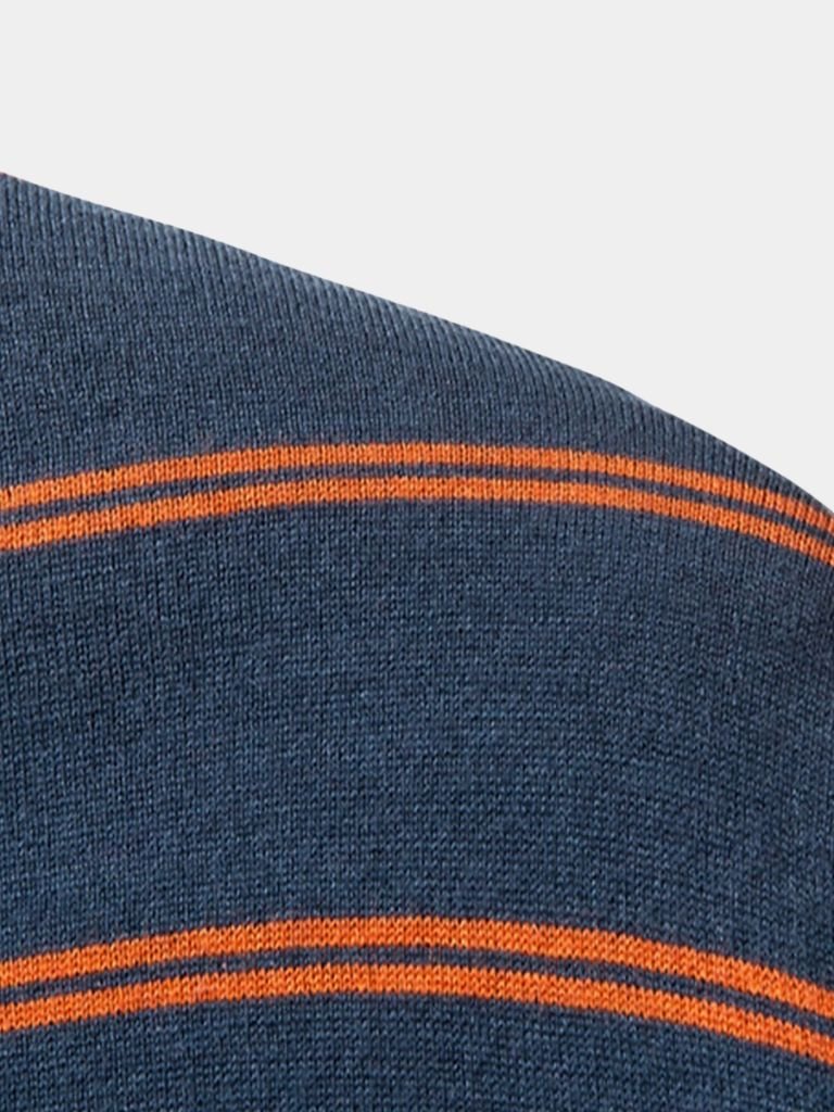 Nautical Striped Polo Shirt