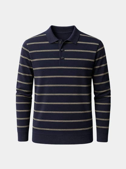 Nautical Striped Polo Shirt