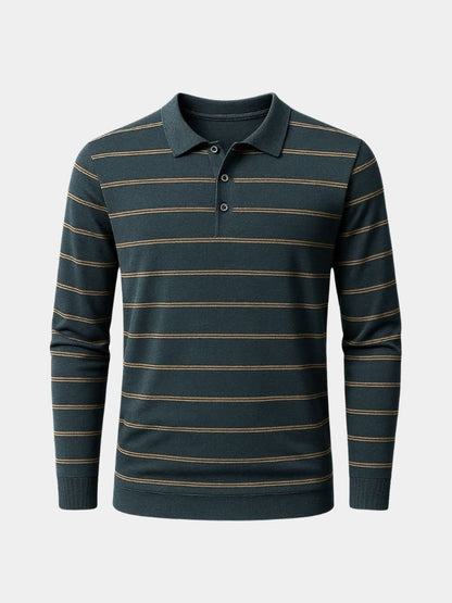 Nautical Striped Polo Shirt