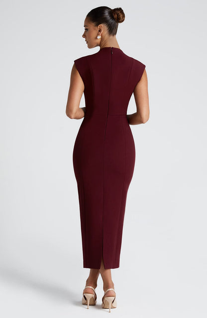 Nellie Midi Dress - Cerise Olive