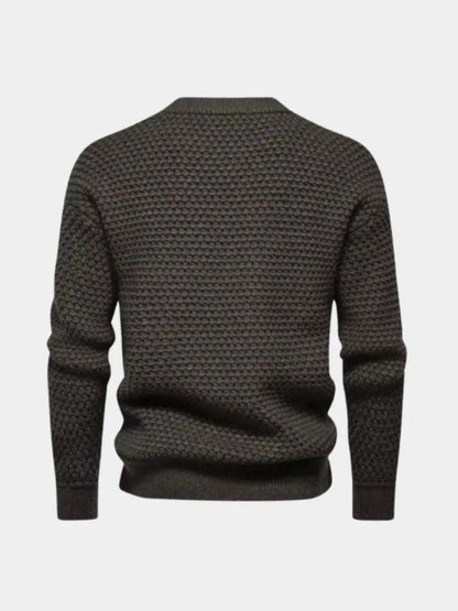 Textured Pullover of Old Money