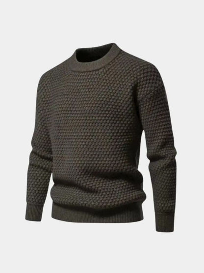 Textured Pullover of Old Money