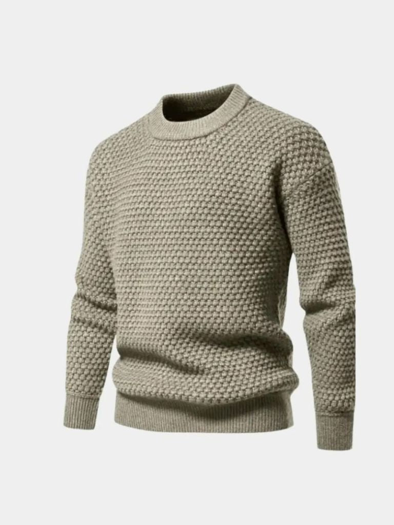 Textured Pullover of Old Money