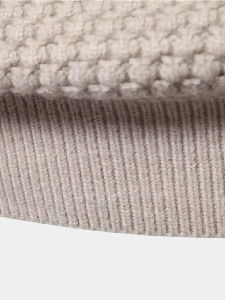 Textured Pullover of Old Money