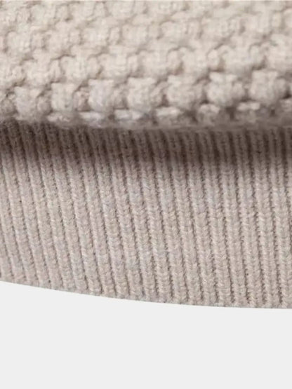 Textured Pullover of Old Money