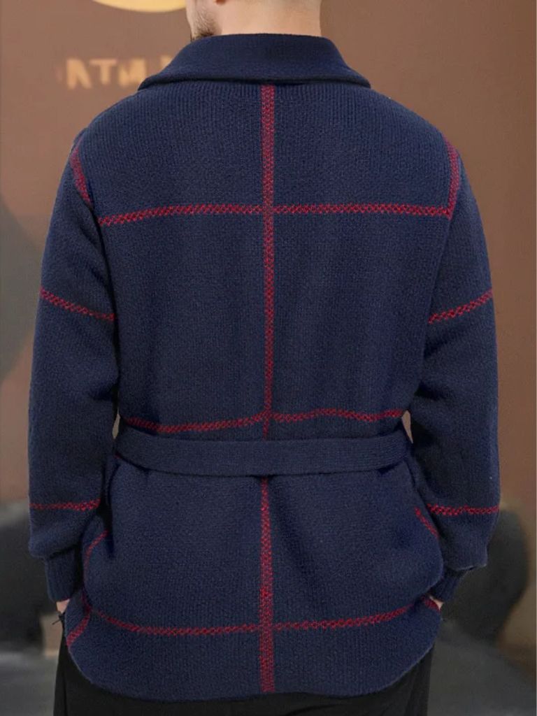 Knitted Coat with Belt Rome