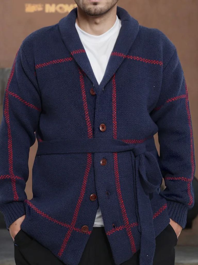 Knitted Coat with Belt Rome
