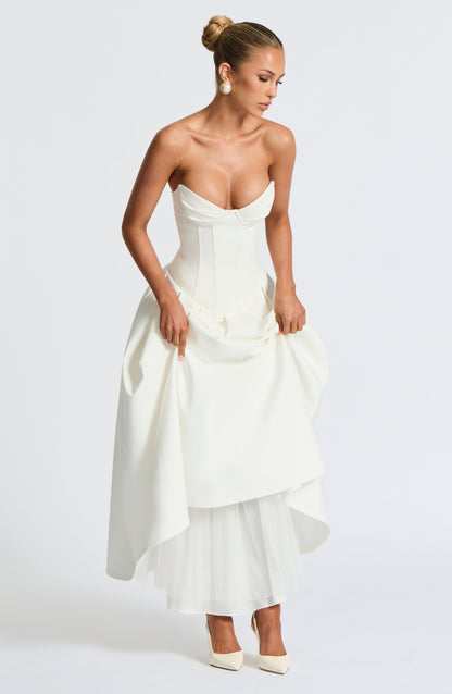 Salma Midi Dress - Elephant