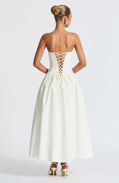Salma Midi Dress - Elephant