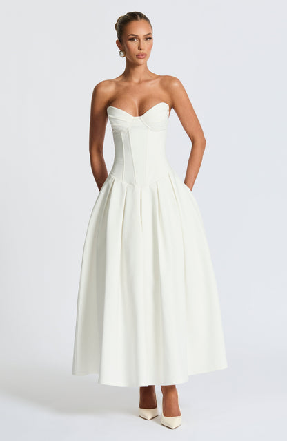 Salma Midi Dress - Elephant