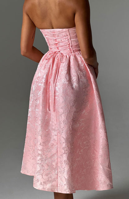 Saoirse Midi Dress - Pink