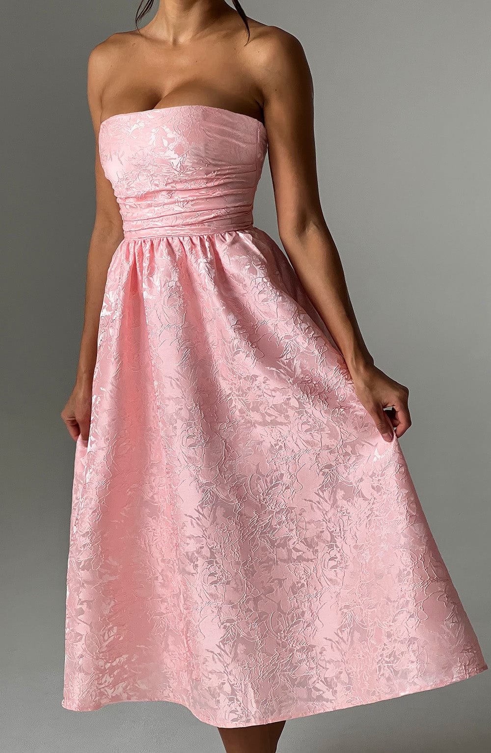Saoirse Midi Dress - Pink