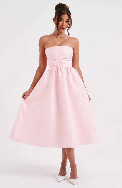 Saoirse Midi Dress - Pink