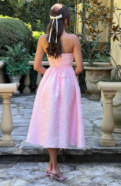 Saoirse Midi Dress - Pink