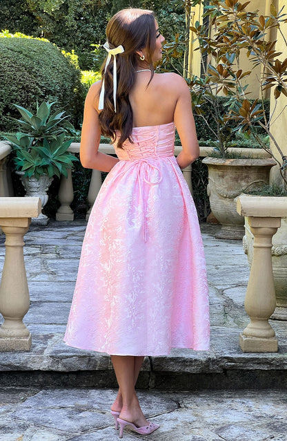 Saoirse Midi Dress - Pink