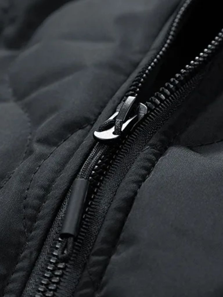 Padded Bomber Jacket with Sherpa Sleeves