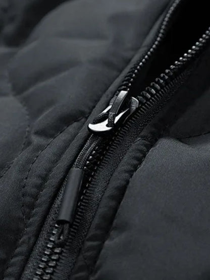Padded Bomber Jacket with Sherpa Sleeves