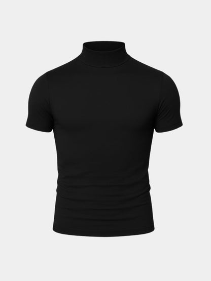 Solid Casual Turtleneck Top