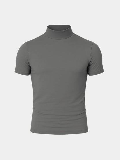 Solid Casual Turtleneck Top
