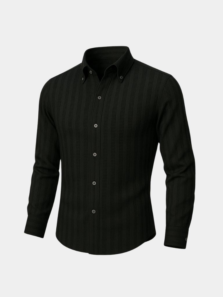 Striped Button-Up Shirt