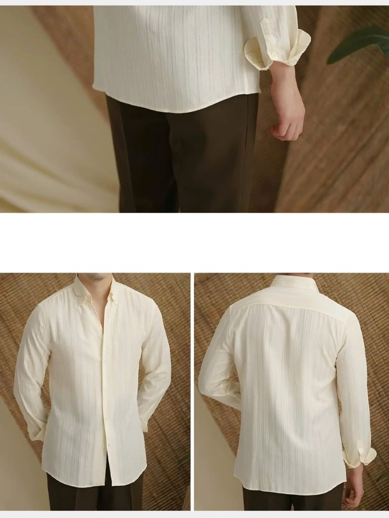 Striped Button-Up Shirt