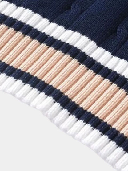 Elegant Knitted Gilet with V-Neck
