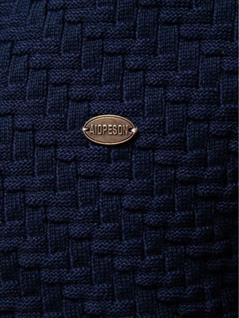 Knitted Cardigan with V-Neck