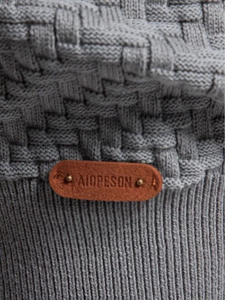 Knitted Cardigan with V-Neck